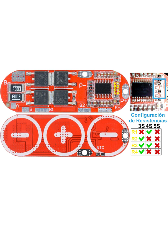 CARGADOR BATERIA 3S 4S 5 CELDAS 25A LI-ION LITIO LIPO BMS