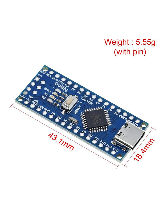 ARDUINO NANO V3  ATMEGA328P UBS TIPO C