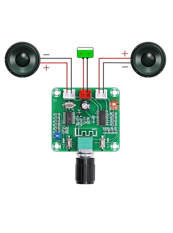 MODULO AMPLIFICADOR AUDIO BLUETOOTH PAM8403 2X3W 6W