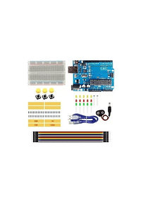 KIT ELECTRONICA PRINCIPIANTE + ARDUINO UNO R3 CON CABLE USB