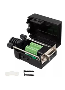ADAPTADOR DB9 HEMBRA A BORNERA CON CARCASA