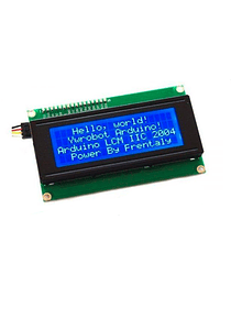 LCD 2004 20X4 BACK LIGHT AZUL CON CONVERSOR I2C
