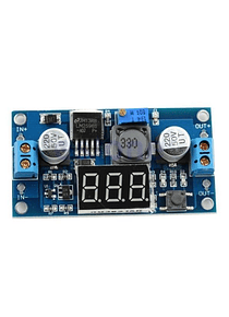 CONVERTIDOR DC-DC LM2596 REDUCTOR CON VOLTIMETRO 