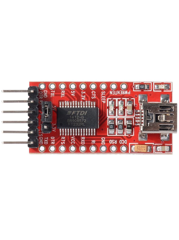 CONVERSOR MINI USB A SERIAL UART FTDI FT232RL