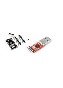 ARDUINO PRO MINI ATMEGA168 + PROGRAMADOR CP2102