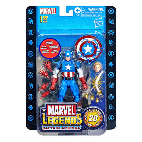 Marvel Legends 20th Anniversary Captain America Action Figure (2022)
