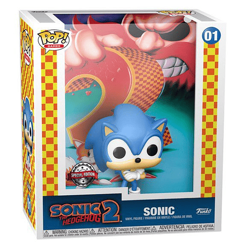 Funko Pop! Game Covers 01 Sonic - Sonic the Hedgehog 2 (Special Edition)