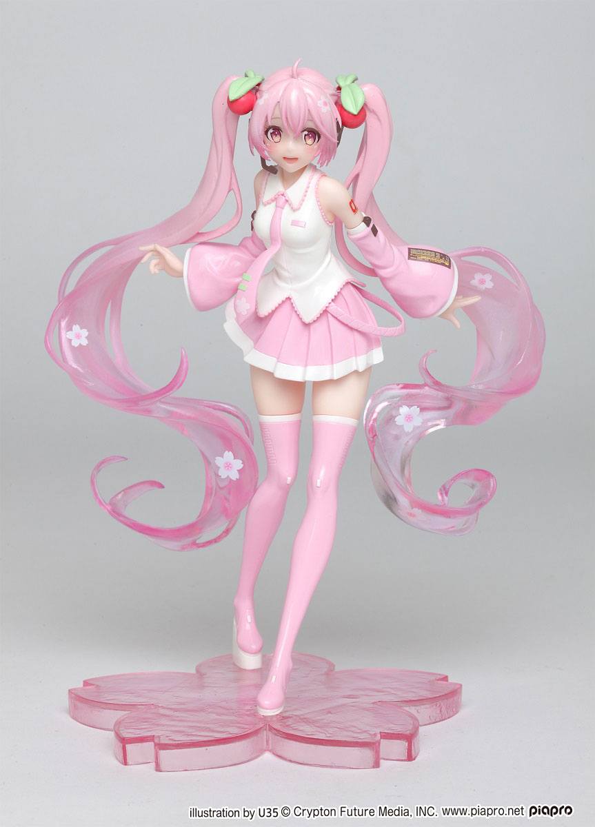 Sakura Miku (Newly Written Illustration Ver.) Prize Figure 18cm - Hatsune Miku