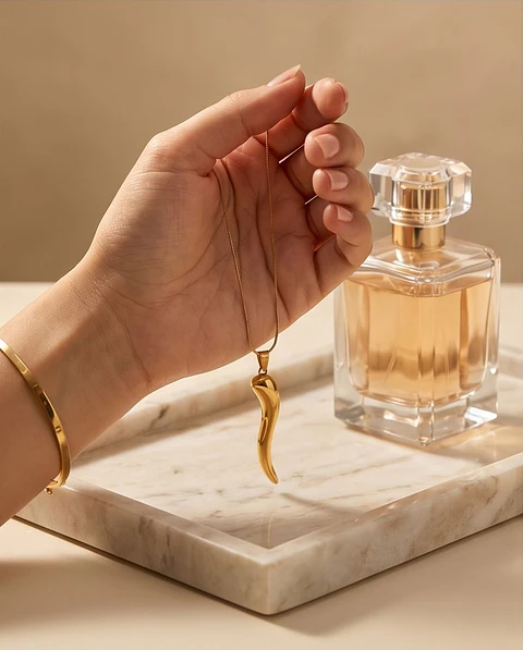 Colar "Siren Drop" – Pingente Escultural