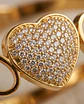 Pulseira Rígida Golden Hearts - Pave Edition - Thumbnail 2