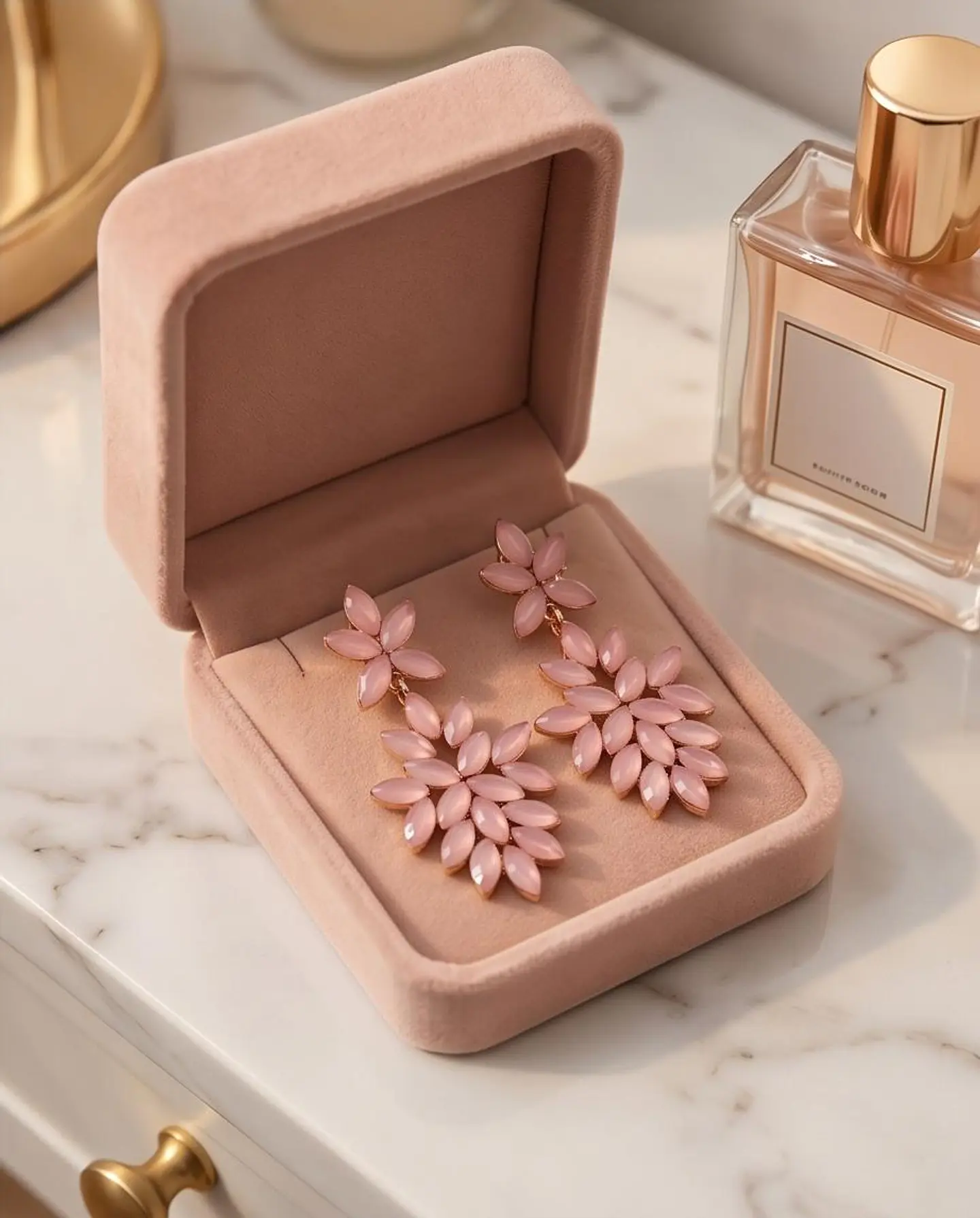 Brincos de Gala Petals Blush 2