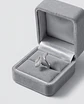 Anel Ajustável Silver Petal Pavé - Thumbnail 4