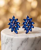 Brincos de Gala Sapphire Blue Petal - thumbnail 1