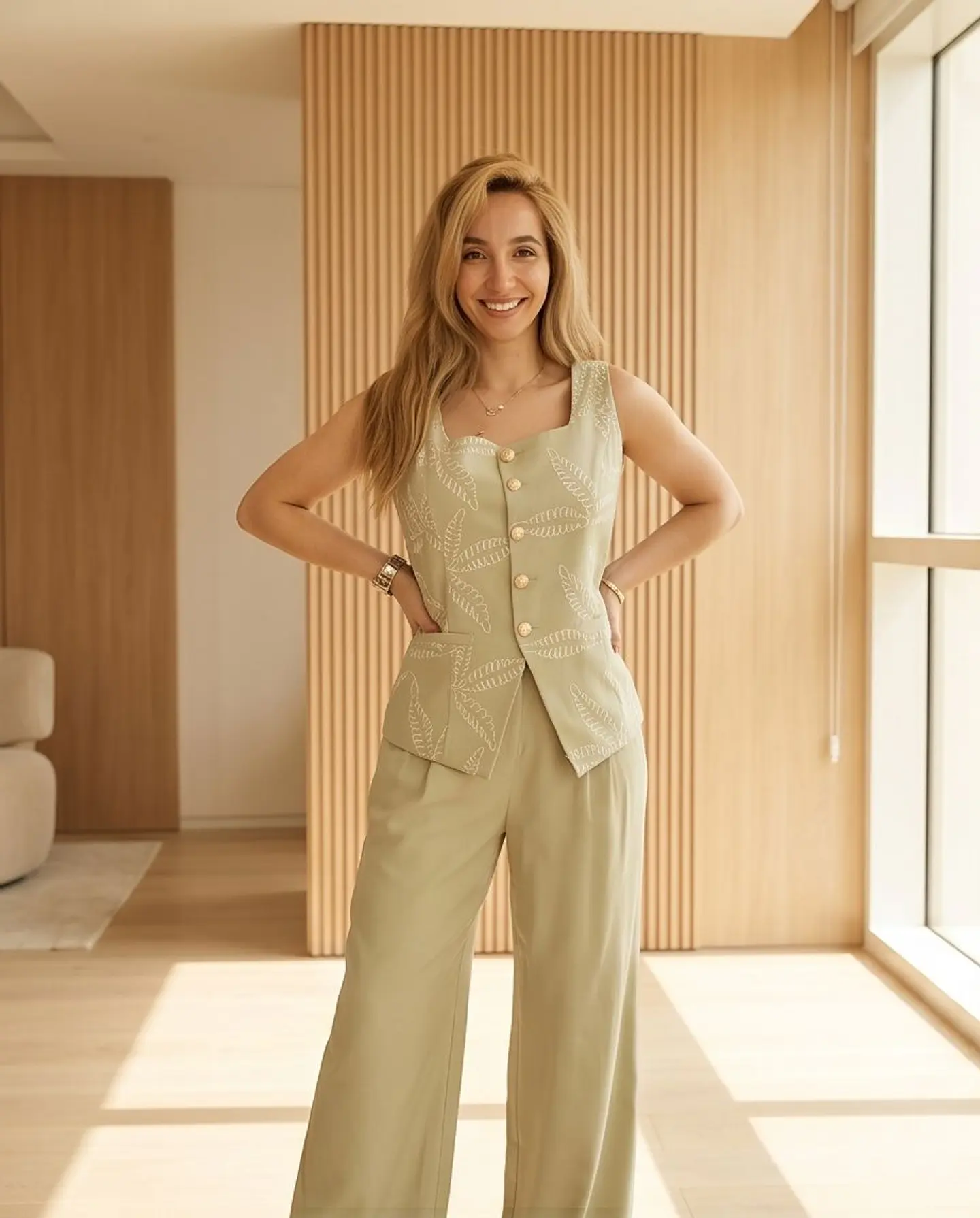 Conjunto Co-ord Botanical Embroidery 1