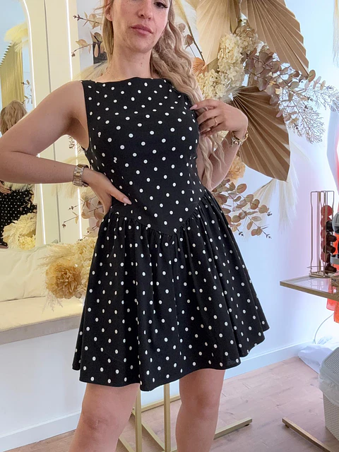 Vestido Curto Satin Cowl Neck