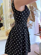 Vestido Curto Satin Cowl Neck - Thumbnail 4