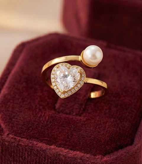 Anel Bold Gold Dome