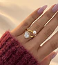 Anel Bold Gold Dome - Thumbnail 2