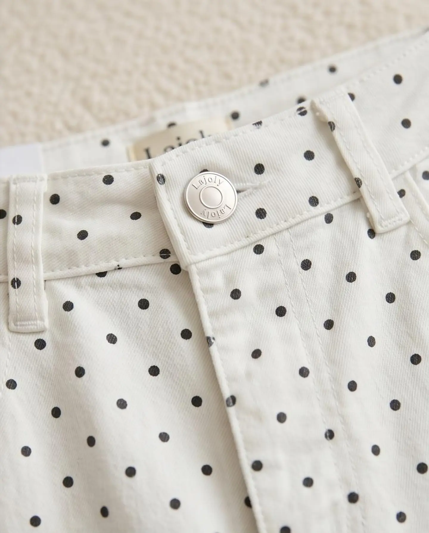 Calças de Ganga Straight Leg Asymmetric Denim 4