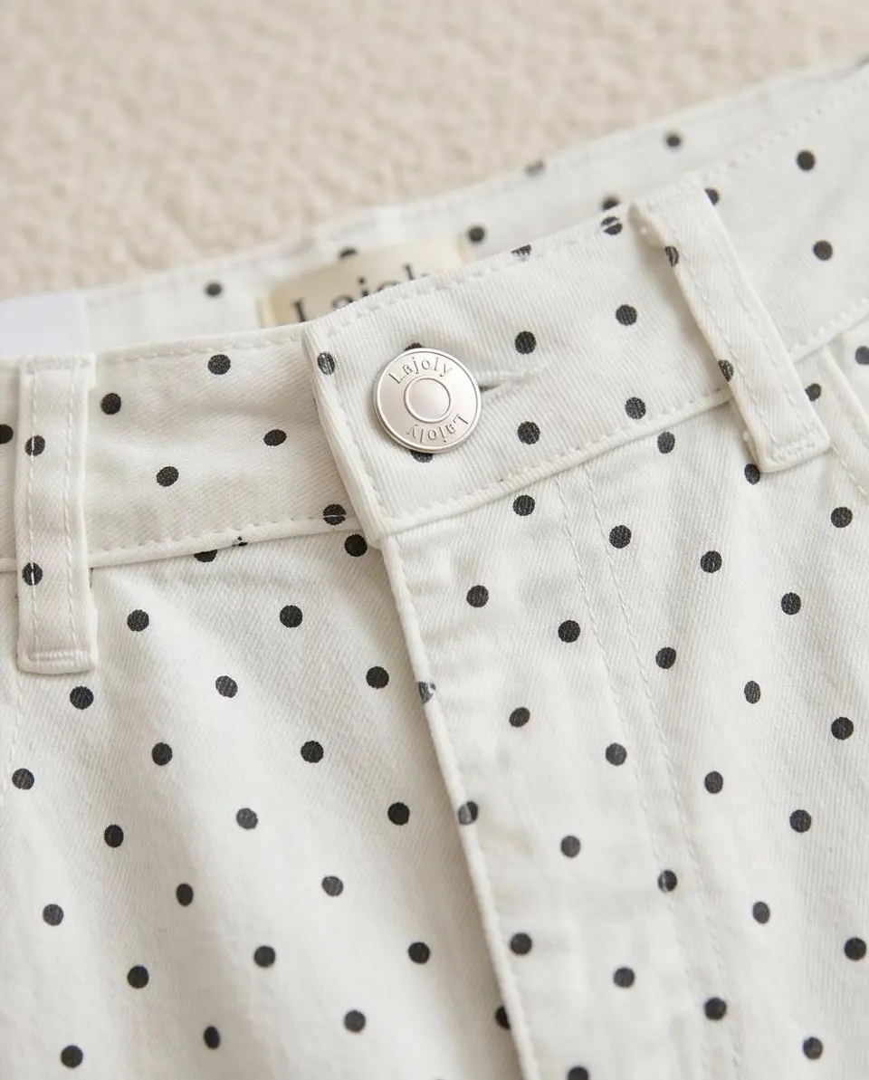 Calças de Ganga Straight Leg Asymmetric Denim 4