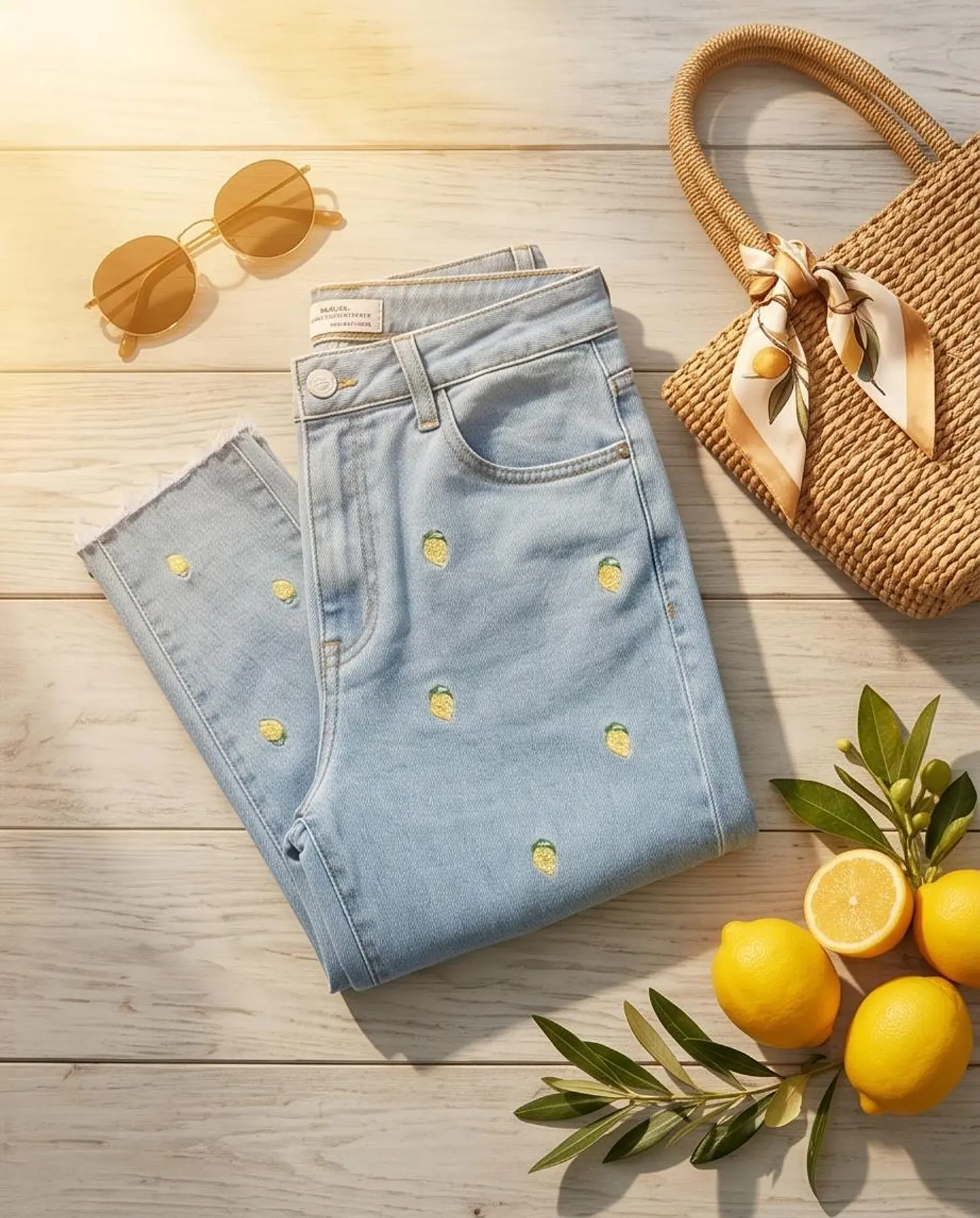 Calças de Ganga Redial Mom Fit Denim 2