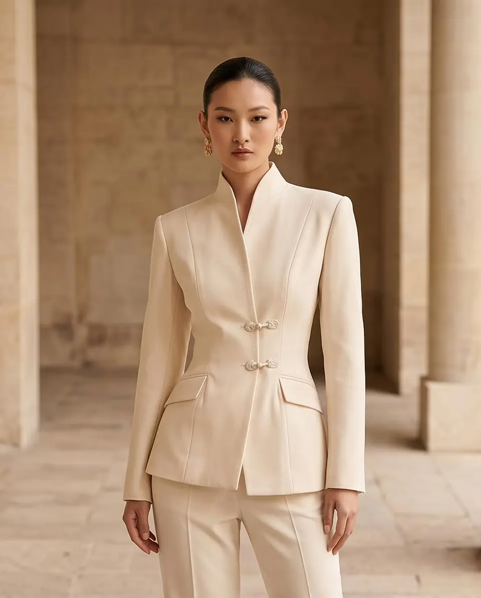 Blazer Estruturado Oriental Élegance 6