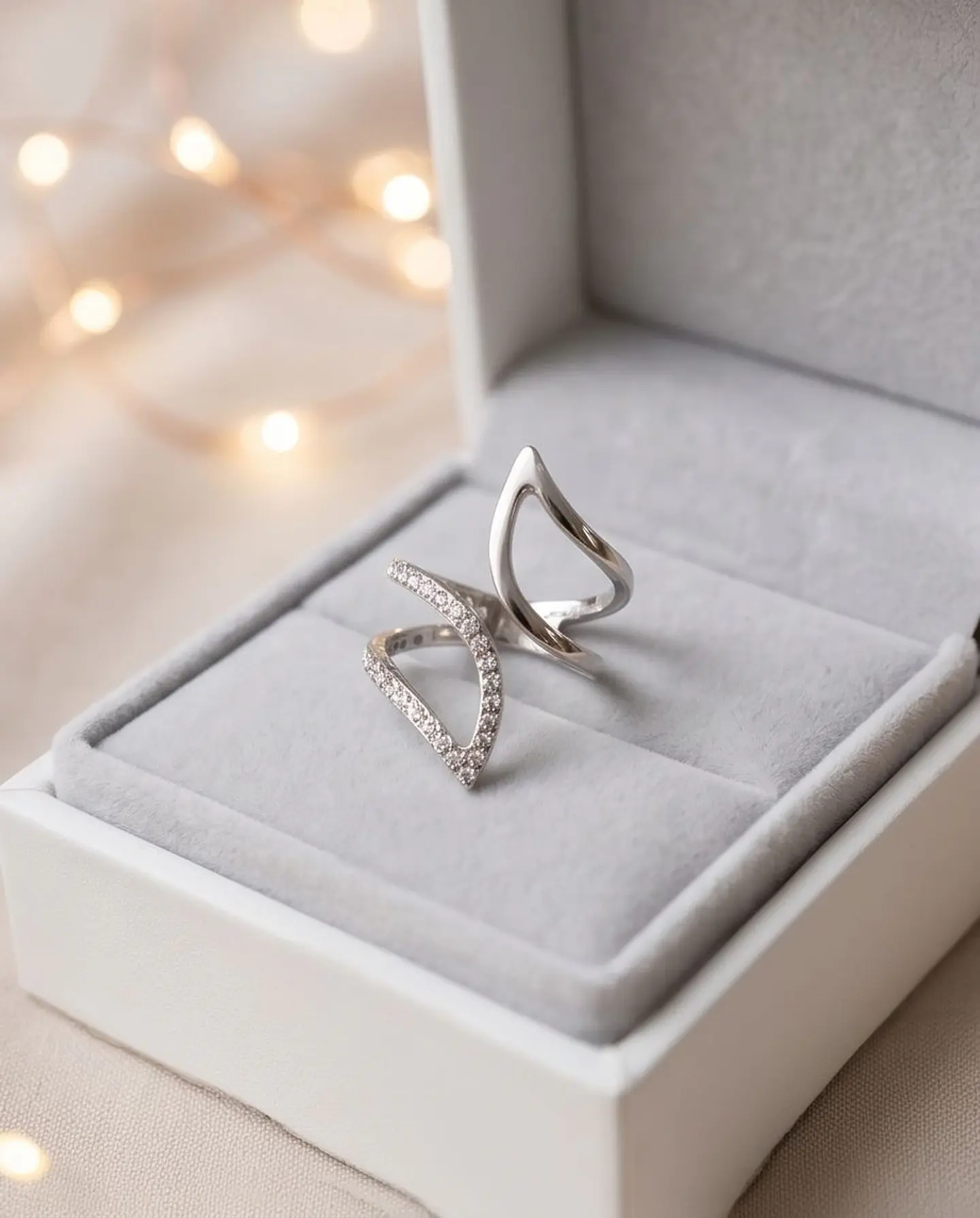 Anel em Aço Inoxidável Gold Parallel Zirconia 4