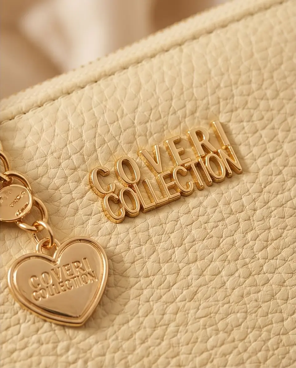 Carteira Compacta Coveri Collection Sweet Heart - Bege 2