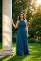 Vestido Longo Halter Brilho Éden - thumbnail 2
