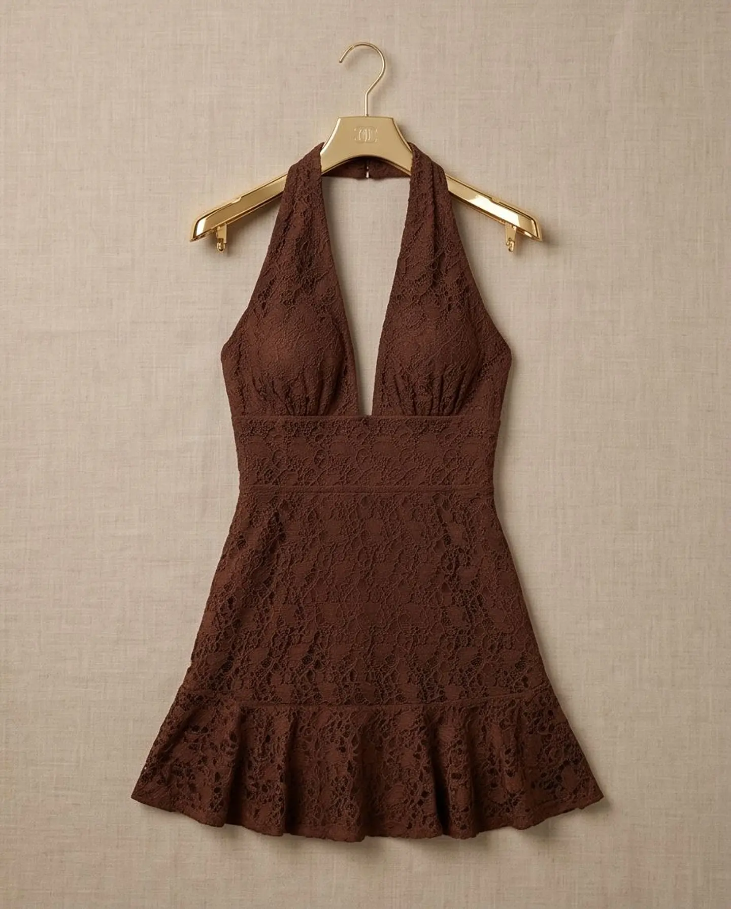 Vestido Curto Renda Halter Sweetheart 9