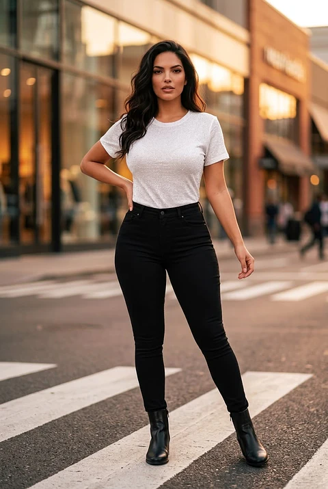 T-shirt "Essentiel" - Elástica Elegante