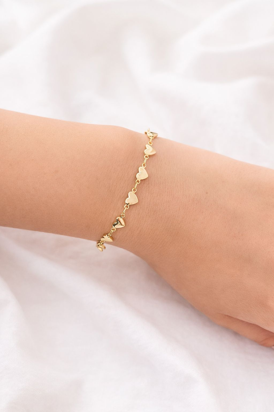 Pulseira Corações Dourados - Edição Elegance 1