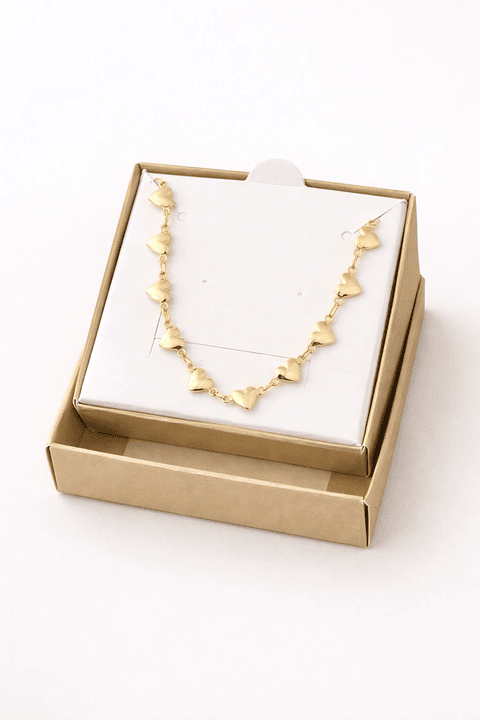 Pulseira Corações Dourados - Edição Elegance