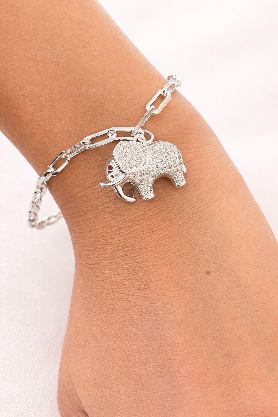 Pulseira elefante Prata 2
