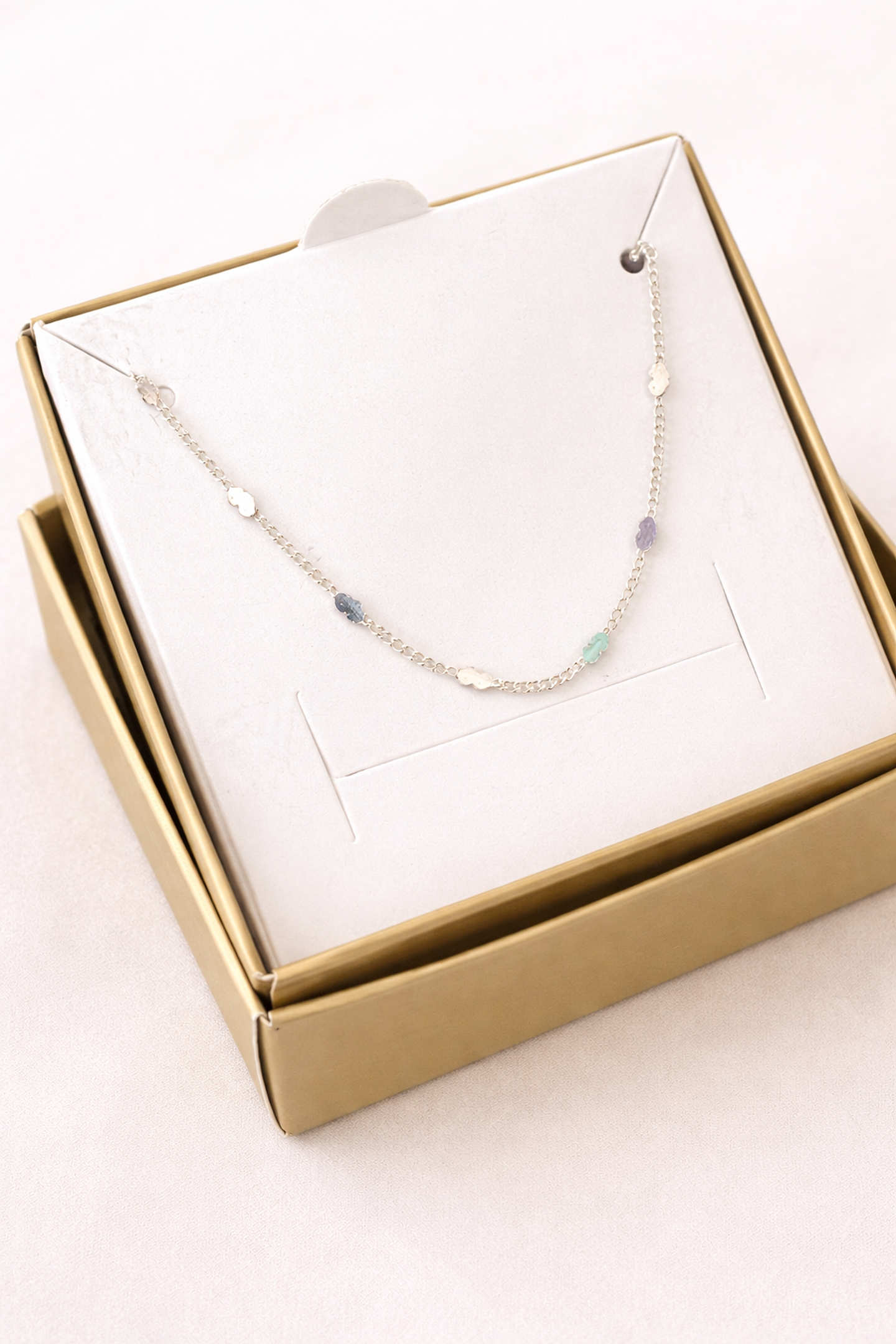 Colar Delicado de Corações - Prata 1