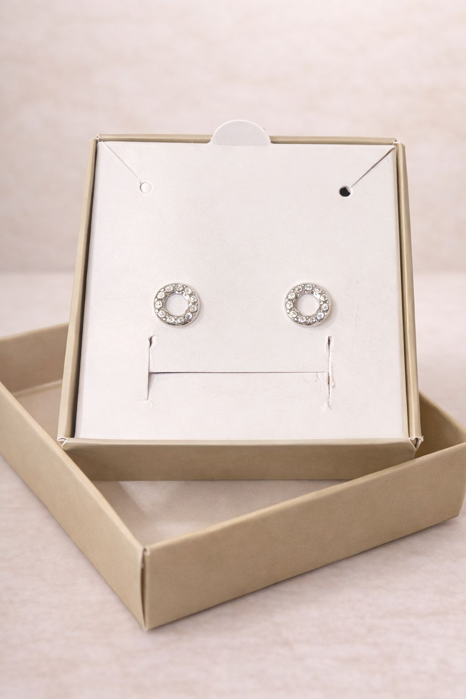 Brinco Texturizado Redondo Prata - Dourado 3