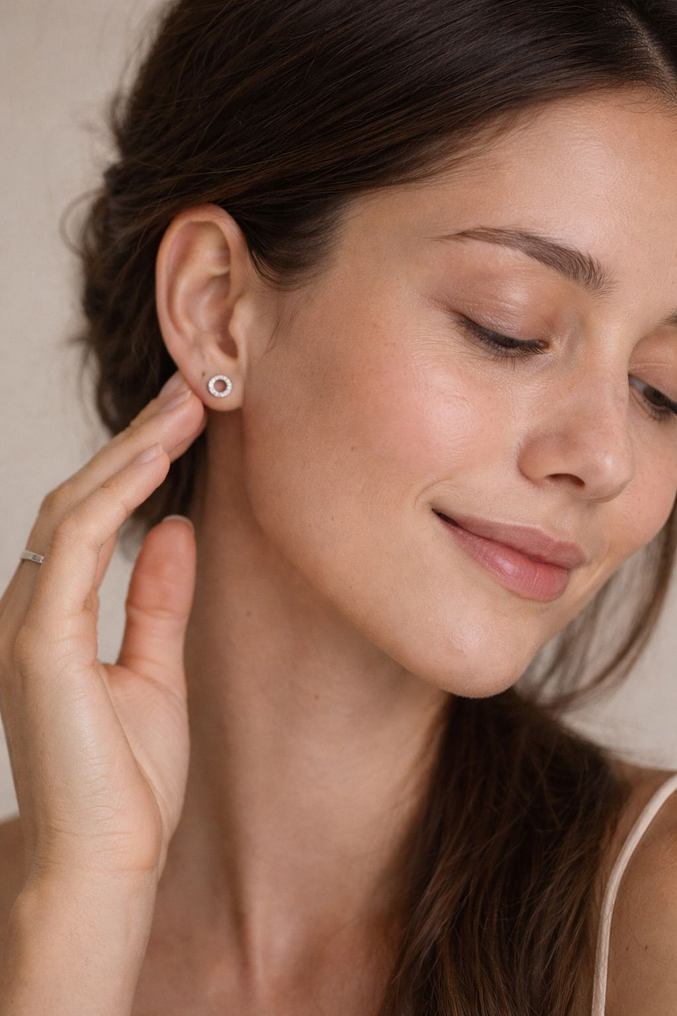 Brinco Texturizado Redondo Prata - Dourado 4