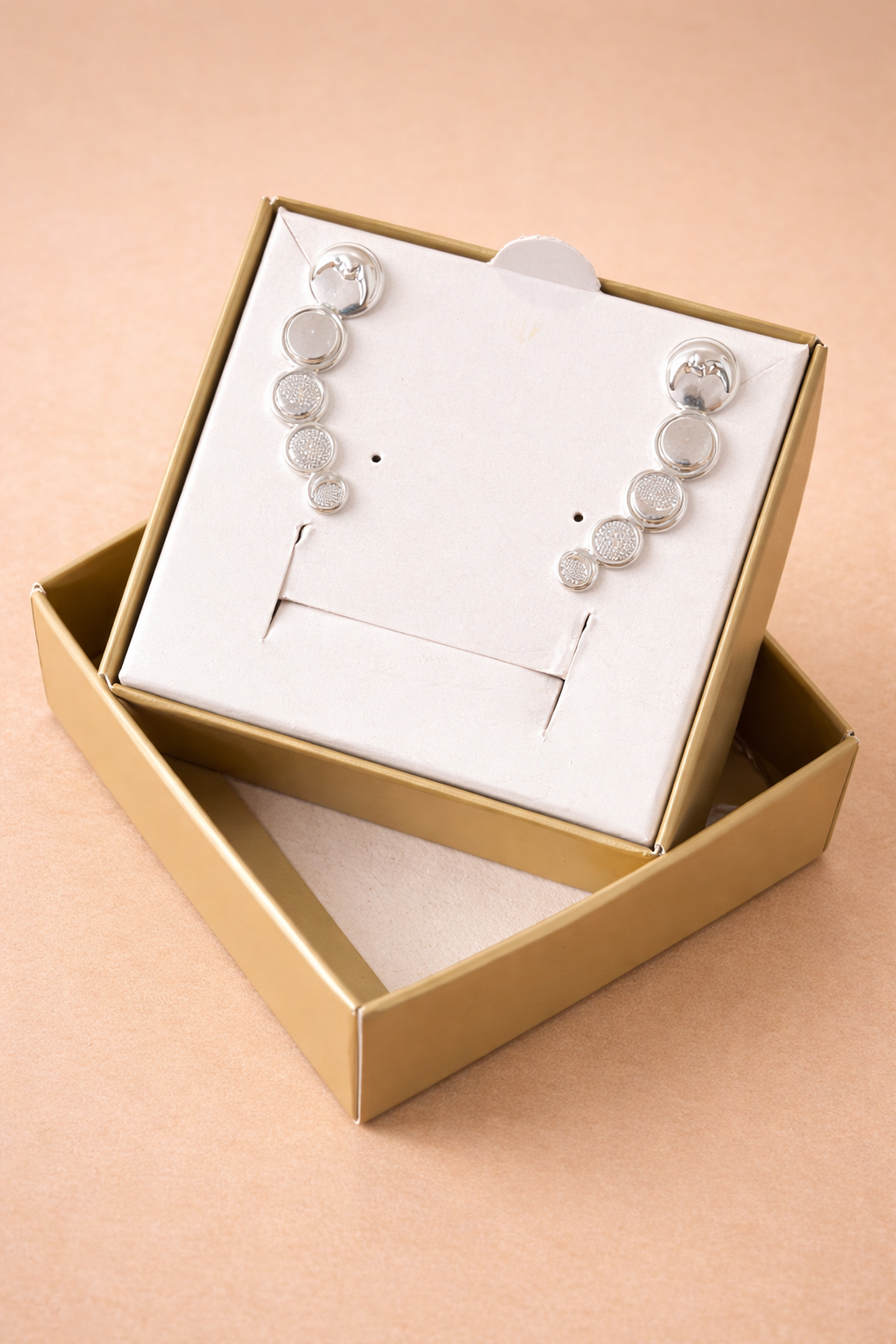 Brinco Ear Cuff Fases da Lua - Prata 1