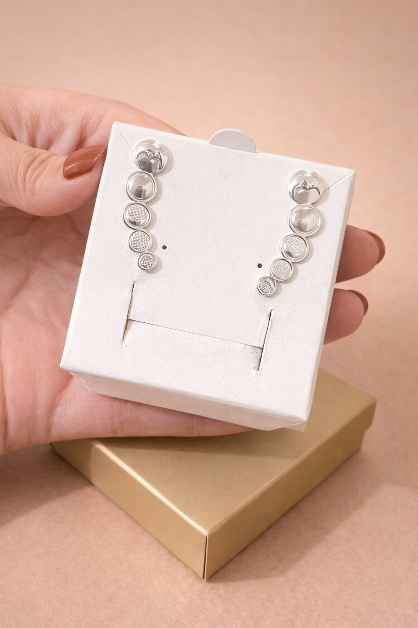 Brinco Ear Cuff Fases da Lua - Prata 2