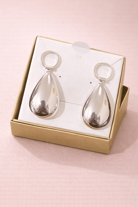 Brinco Gota Elegance - Ouro | Prata