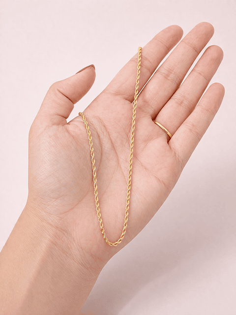 Colar Cordão Baiano - Prata | Dourado