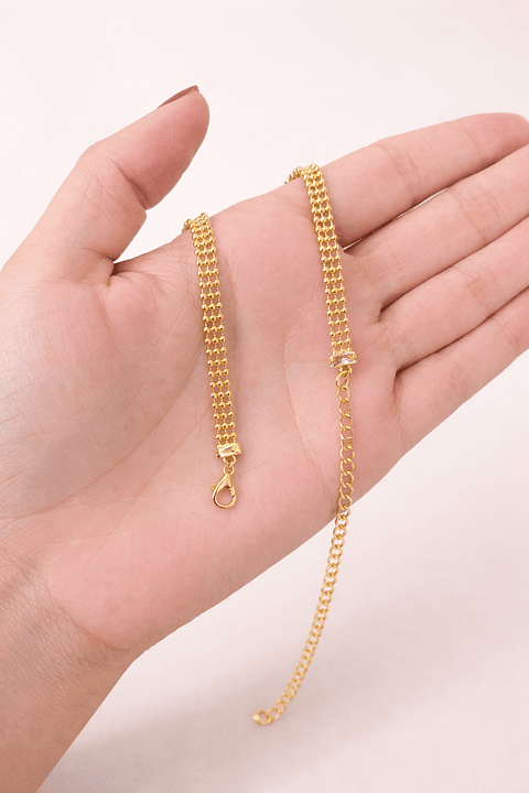 Colar Trama Dourado