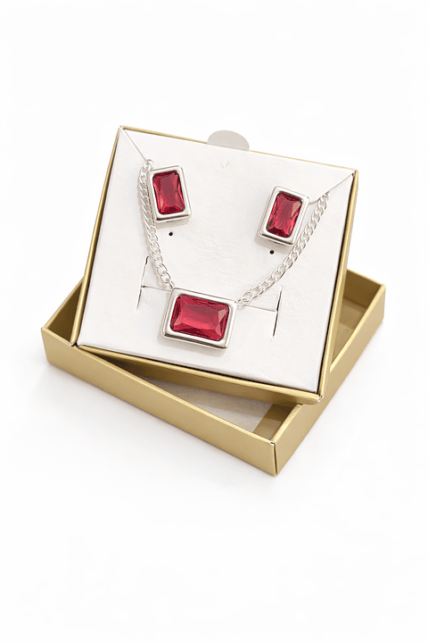 Conjunto Rubi Elegance Prata