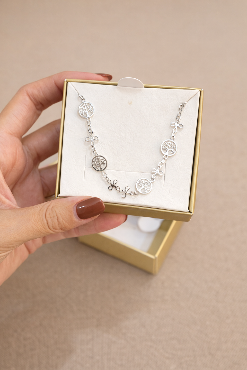 Pulseira Árvore da Vida e Cruz Prata 2