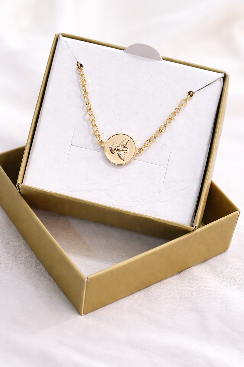 Pulseira Medalha Espírito Santo Dourada 1