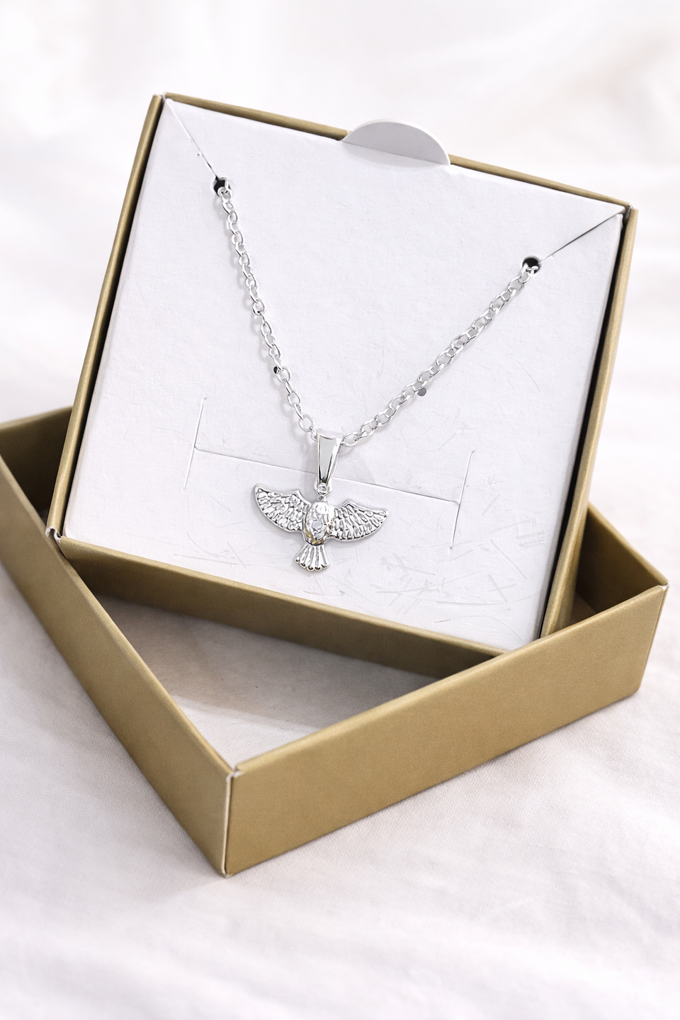 Colar Espírito Santo Lumina Prata 50cm 1