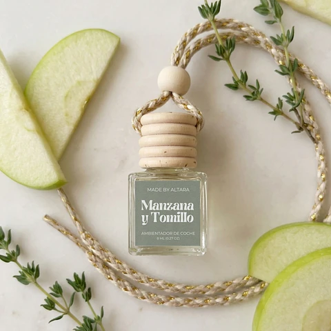 Ambientador de coche - Manzana y Tomillo