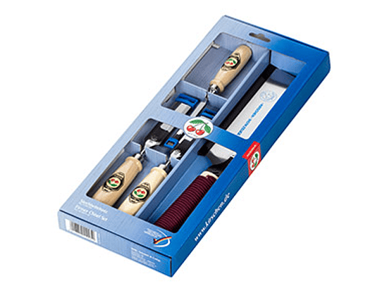 Conjunto de formões + serra japonesa em uma caixa | com cabo de carpa 2