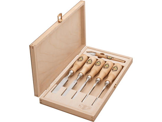 Conjunto de cinzéis para juntas de cauda de andorinha, 6 peças | com cabo de faia 2