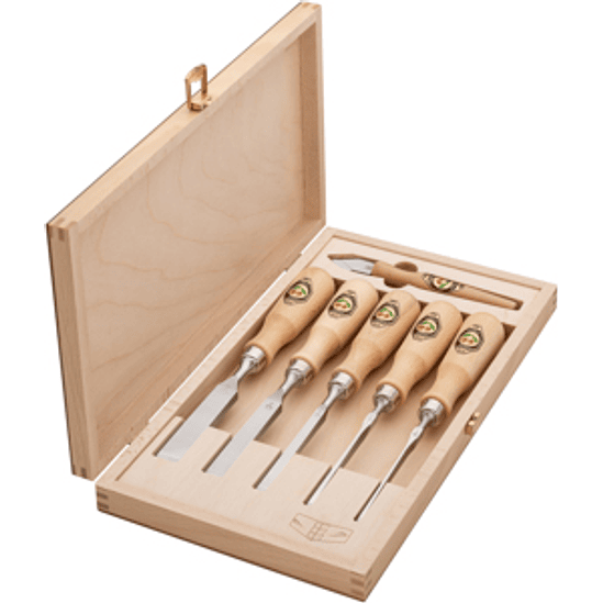 Conjunto de Formões para Caudas-de-Andorinha (6 Peças) – Kirschen (Dovetail Chisel Set) 2
